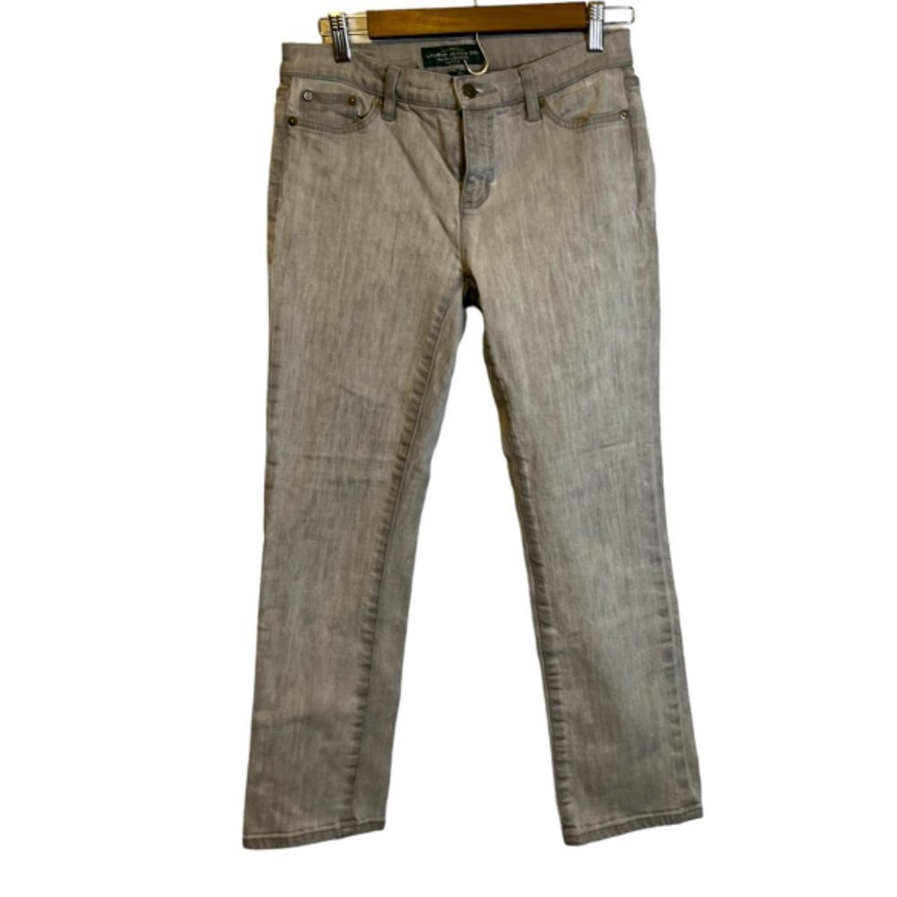 Lauren Ralph Lauren Women's Size 4 Petite Gray Denim Jeans